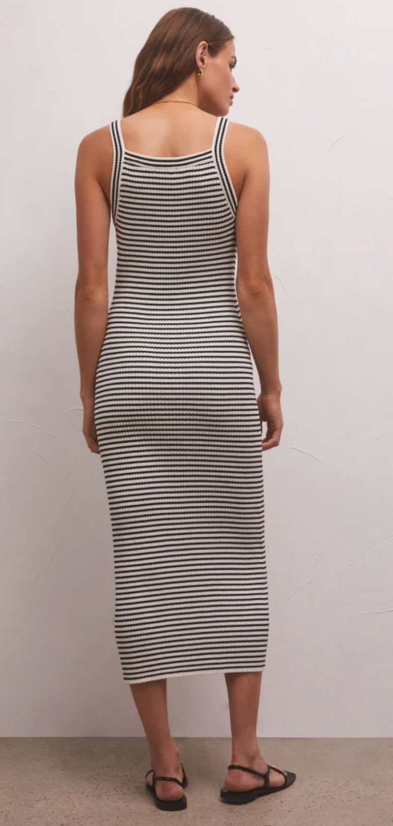 Brooks Striped Midi Dress
