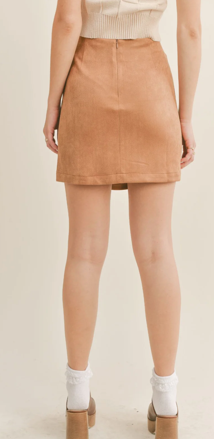 She's Magic Suede Skirt